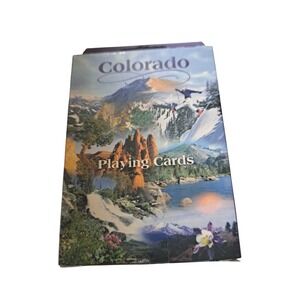 Colorado Souvenir Playing Cards John Hinde Original Nature Skiing‎ PLY-CO-012